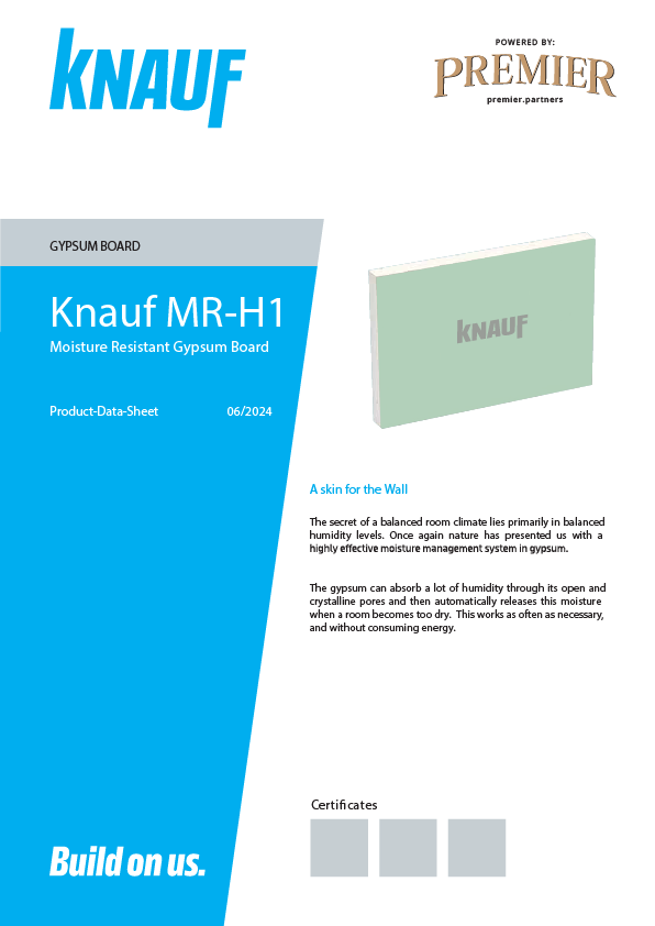 Knauf MR H1 Data-Sheet